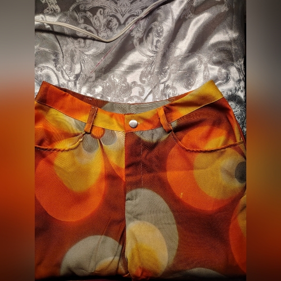 Bold Floral Flare Pants - Picture 3 of 6